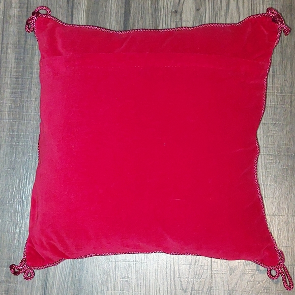 Lilian Vernon Floral Plaid Needle Point Pillow - Picture 2 of 7